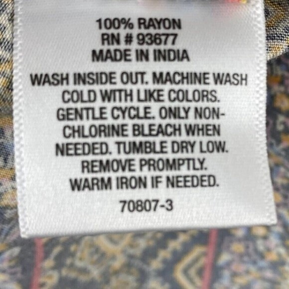 ST Jhon's Bay Blouse Womens Extra Large Scoop Neck Short Sleeve Ladies Top - Picture 9 of 9